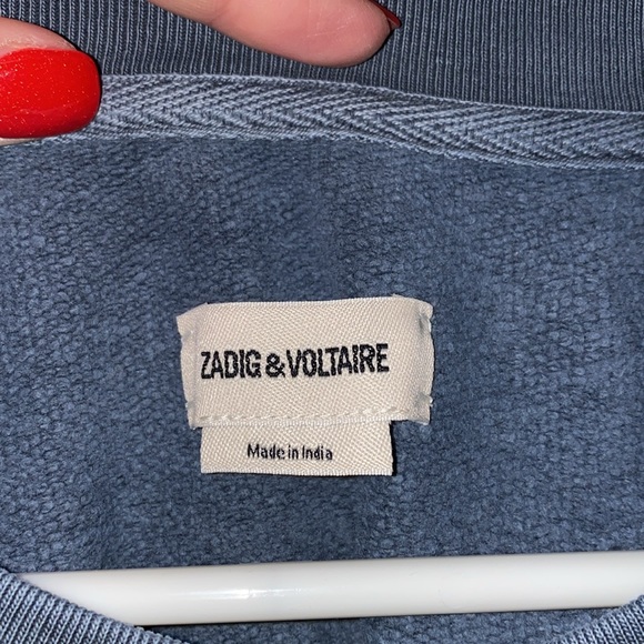 $228 RETAIL-NWT Simba Amour Wings in Blueberry size L Zadig & Voltaire Rainbow - Picture 4 of 7